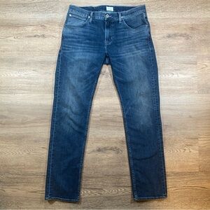 Hudson Byron Straight Jeans Men's 34 Blue Denim Pockets Stretch
